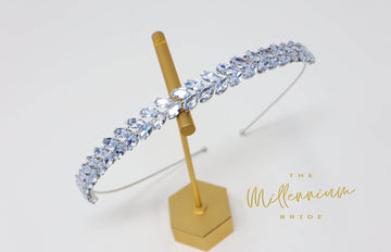 Swarovski Crystals Dainty Vine Leaves , Hair Vine Headband, Bridal Hair Vine, Rhinestone Headband, Delicate Headband, Hair accessories.